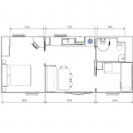 Plan Mobil-home Trigano Evolution Evolution Optimeo - 2 chambres