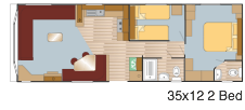 Plan Mobil-home Europa Cypresse Cypresse 35x12