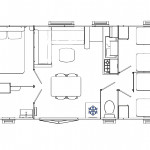 Plan Mobil-home Trigano Evolution Evolution 33 - 3 chambres