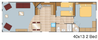 Plan Mobil-home Europa Sequoia Sequoia 40x13