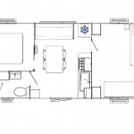 Plan Mobil-home Trigano Evolution Evolution 25 - 2 chambres