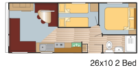 Plan Mobil-home Europa Linden Linden 26x10