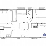 Plan Mobil-home Trigano Evolution Evolution 29 - 2 chambres