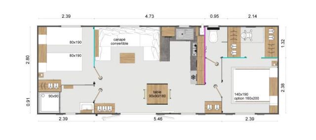 Plan Mobil-home Rapidhome Elite Elite 1041