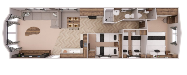 Plan Mobil-home Willerby Leven Willerby Leven
