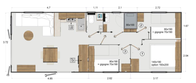 Plan Mobil-home Rapidhome Primavera Rapidhome PRIMAVERA