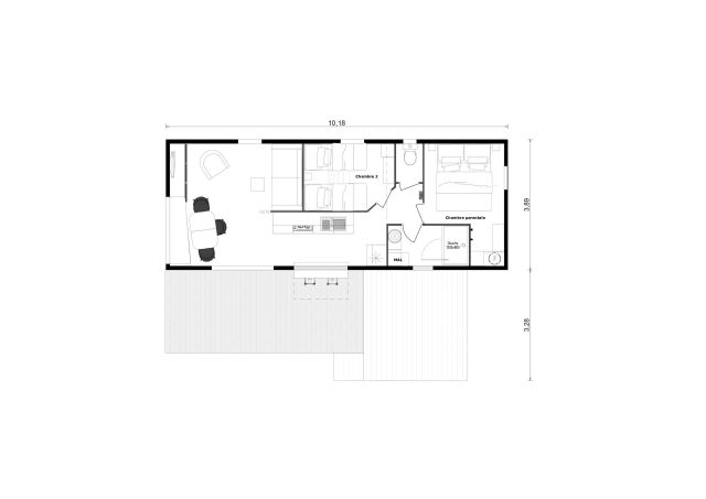 Plan Mobil-home Samibois Cabane Flandria Cabane Flandria