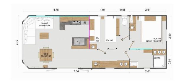 Plan Mobil-home Rapidhome Elite Elite 1049