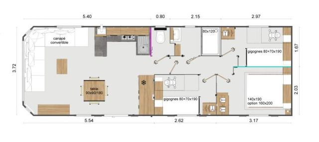 Plan Mobil-home Rapidhome Elite Elite 1153