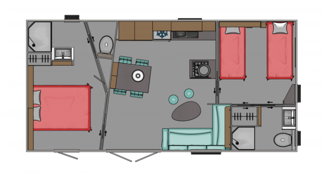 Plan Mobil-home Trigano Lagoa Lagoa
